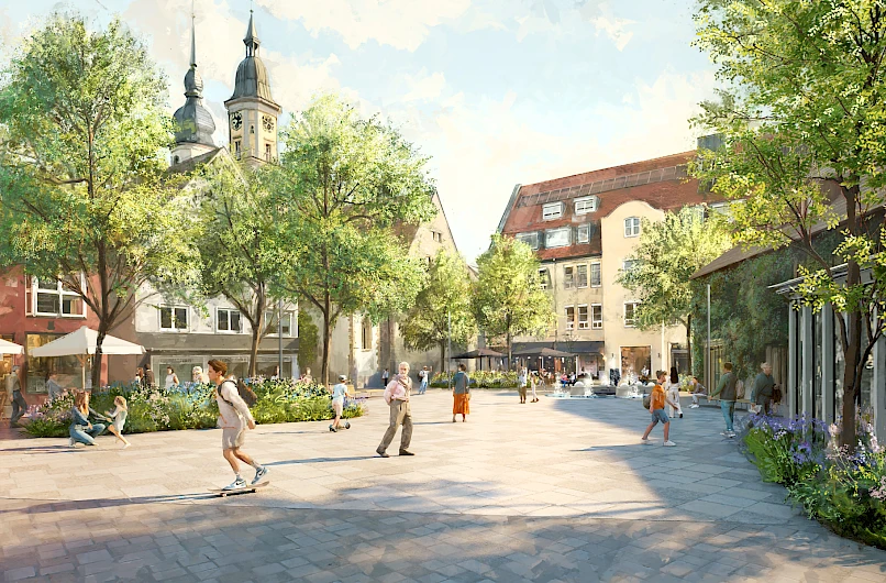 Inner city Crailsheim 1